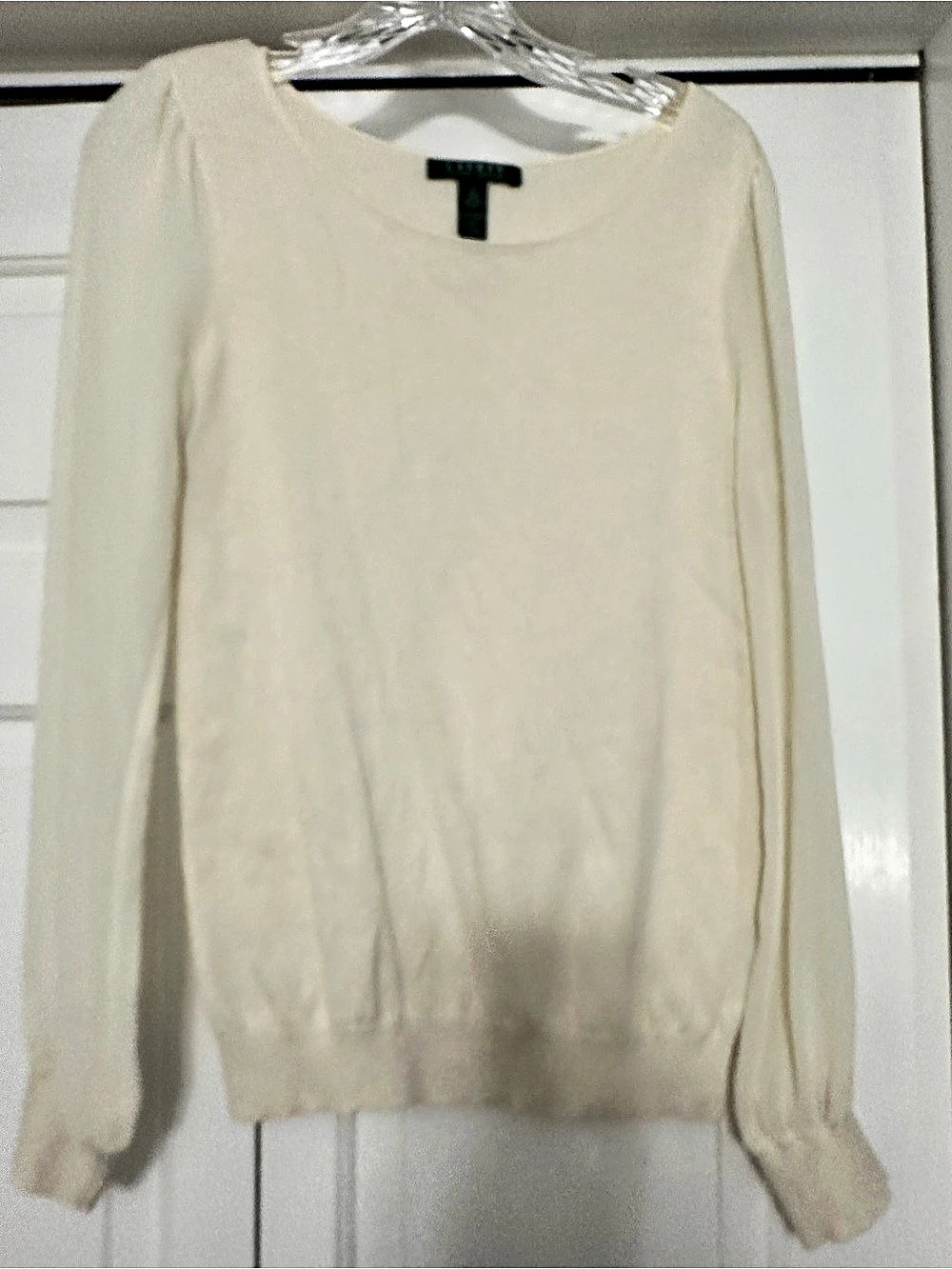 Lauren Ralph Lauren Women's Crewneck Sweater Cream Small